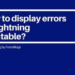 How to display errors in Lightning Datatable?